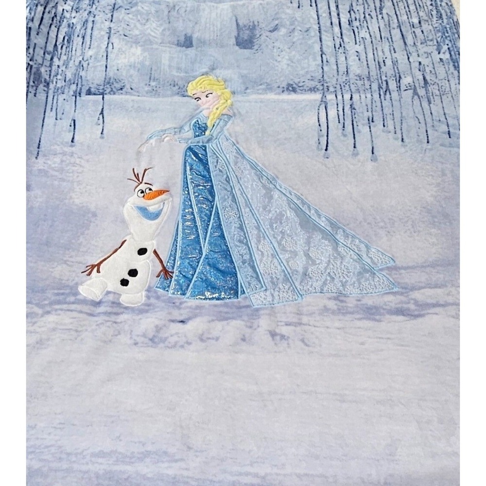 Cosusket Disney Frozen Elsa Olaf Blue Sherpa Fleece Throw Blanket 48"×58" **Read